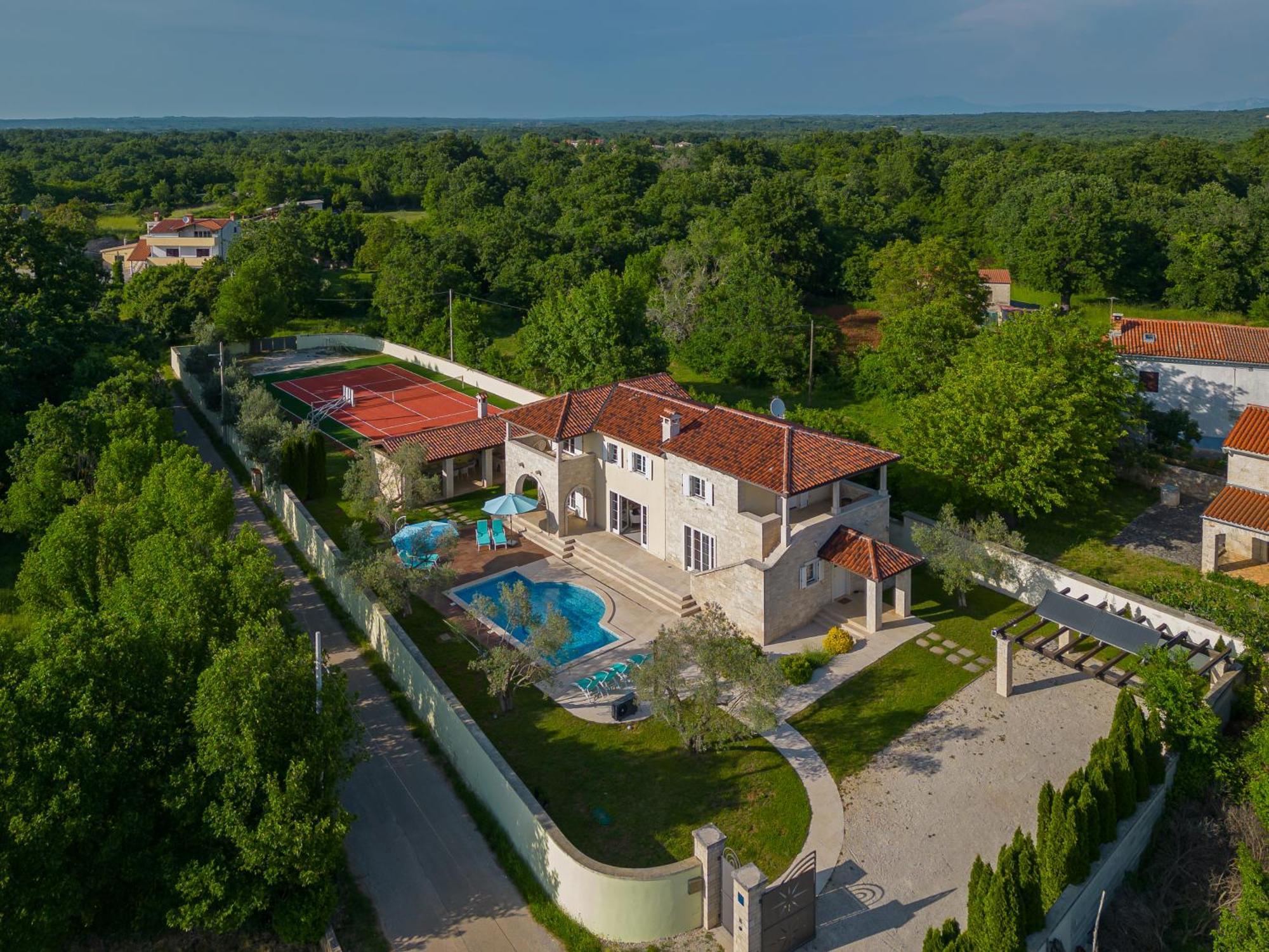 Villa Ortensia Mit Beheiztem Pool By Istrialux Svetvinčenat Eksteriør bilde